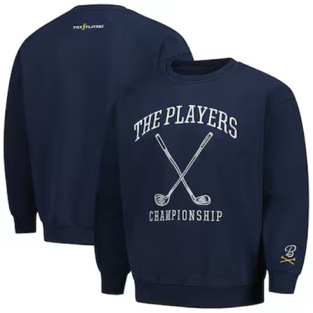 Blue Sweatshirt with Classic Crew Neck and Long Sleeves